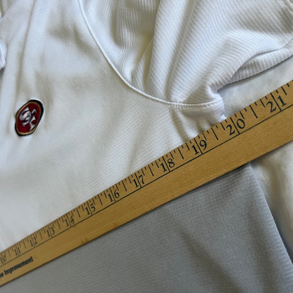 Nike NFL 49ers Dri-FIT Polo Shirt Mens Medium White Grey Colorblock - Picture 9 of 9